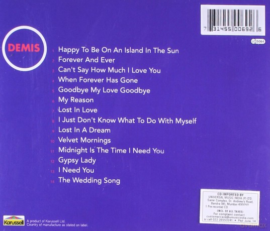 Demis Roussos: Lost In Love [CD]