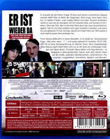 Look who is back (Er ist wieder da) [Blu-Ray]