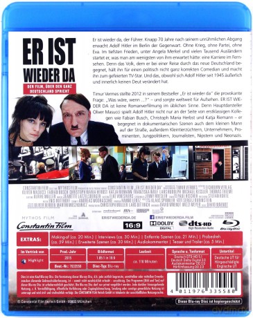 Look who is back (Er ist wieder da) [Blu-Ray]