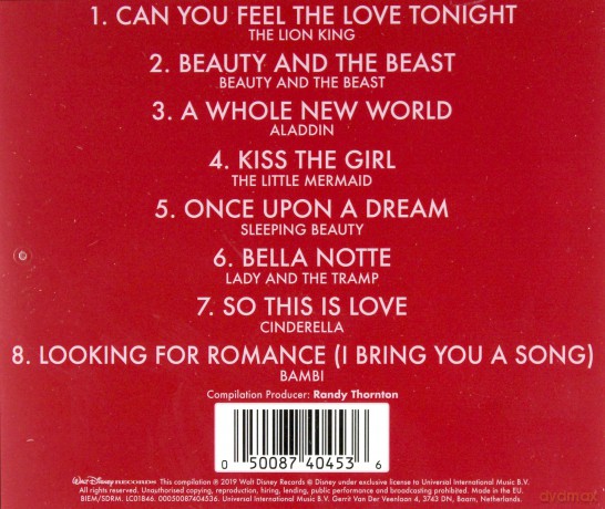 Absolute Disney: Love Songs [CD]