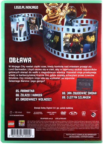 LEGO Ninjago Obława część 1 (odcinki 85-89) [DVD]