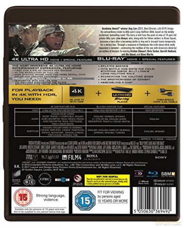 Najdłuższy marsz Billy'ego Lynna [Blu-Ray 4K]+[Blu-Ray]