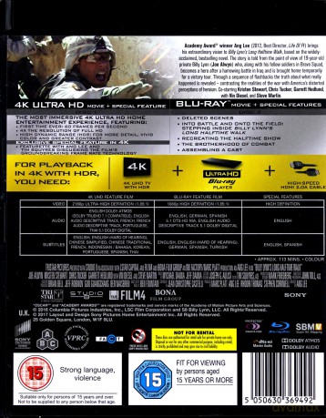 Najdłuższy marsz Billy'ego Lynna [Blu-Ray 4K]+[Blu-Ray]