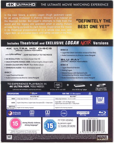 Logan (Logan: Wolverin) [2xBlu-Ray 4K]+[Blu-Ray]