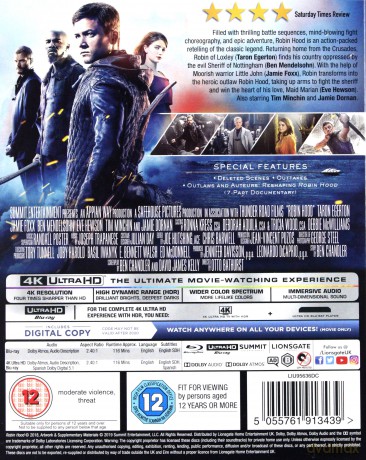 Robin Hood (2018) (Robin Hood: Początek) [Blu-Ray 4K]+[|Blu-Ray]