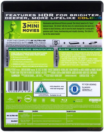 The Grinch [Blu-Ray 4K]+[Blu-Ray]