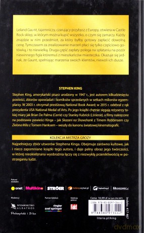 Sklepik z marzeniami część 1 - Stephen King [KSIĄŻKA]