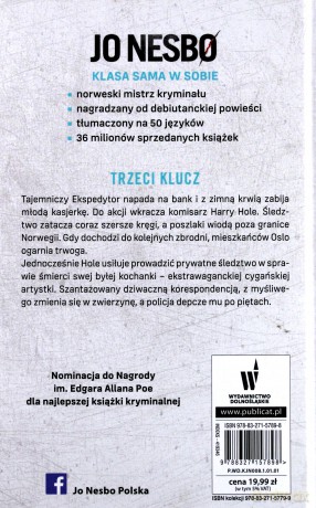 Trzeci klucz (Tom 2) - Jo Nesbo [KSIĄŻKA]