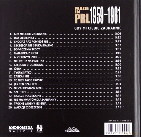 Made in PRL 1959-1961: Gdy mi ciebie zabraknie (digibook) [CD]