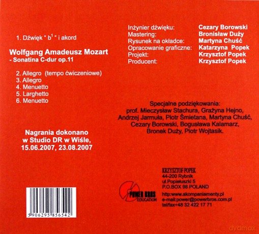 Akompaniamenty Fortepianowe do Sonat na Klarnet (digipack) [CD]