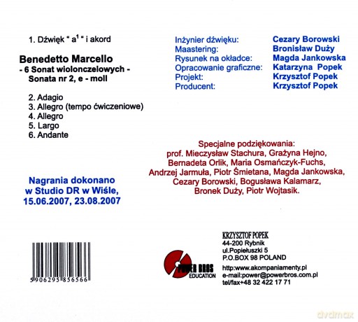 Akompaniamenty Fortepianowe do Sonat na Wiolonczelę (digipack) [CD]