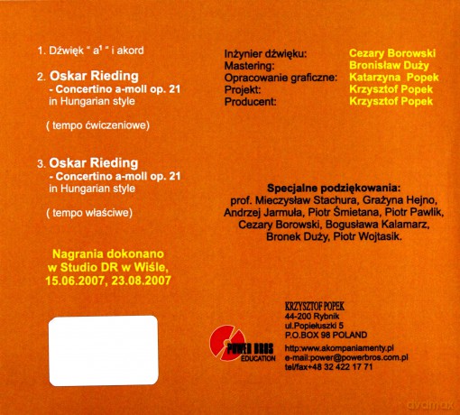 Akompaniamenty Fortepianowe do Koncertów na Skrzypce (digipack) [CD]