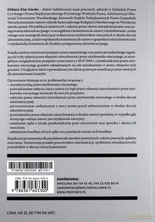 Przekształcenie użytkowania wieczystego we własność - Elżbieta Klat-Górska [KSIĄŻKA]