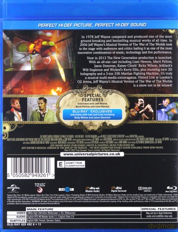 Jeff Wayne's The War Of The Worlds - The New Generation [Blu-Ray]