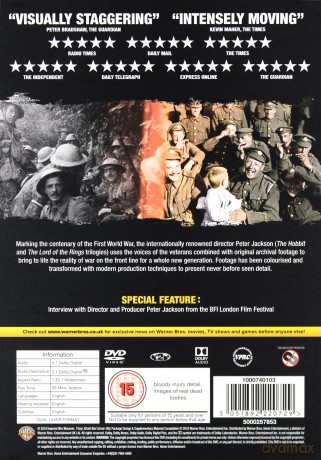 They Shall Not Grow Old (I młodzi pozostaną) [DVD]