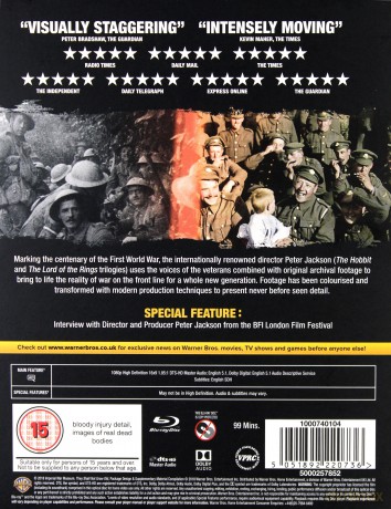 They Shall Not Grow Old [Blu-Ray]