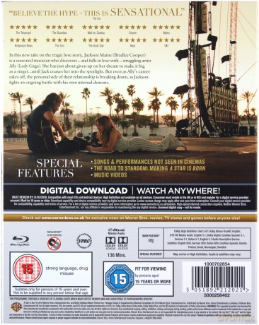 A Star is Born (Narodziny Gwiazdy) [Blu-Ray]