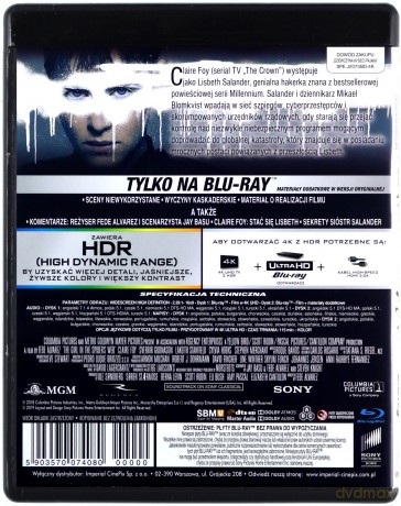 Dziewczyna w sieci pająka [Blu-Ray 4K]+[Blu-Ray]