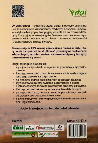 Samodzielna i bezpieczna terapia jodem. Naturalne, skuteczne panaceum na poważne choroby - Mark Sircus [KSIĄŻKA]