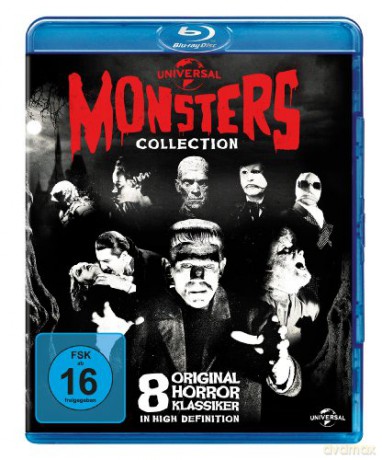 Monsters Collection: Dracula / Frankenstein / The Mummy / The Invisible Man / Bride of Frankenstein / The Wolf Man / Phantom of the Opera / Creature from the Black Lagoon [8xBlu-Ray]