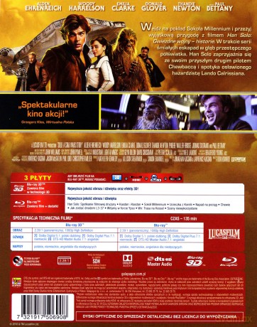 Han Solo: Gwiezdne Wojny - Historie (steelbook) [Blu-Ray 3D]+[2xBlu-Ray]
