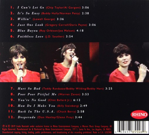 Linda Ronstadt: Live In Hollywood [CD]