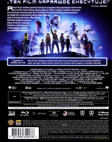 Player One (steelbook) [Blu-Ray 3D]+[Blu-Ray]