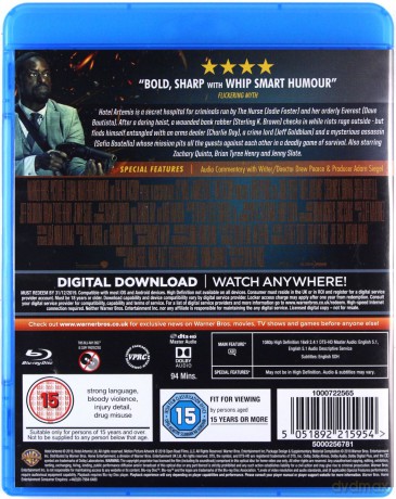 Hotel Artemis [Blu-Ray]