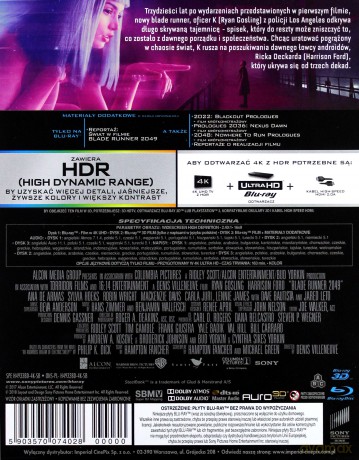Blade Runner 2049 (steelbook) [Blu-Ray 4K]+[Blu-Ray 3D]+[Blu-Ray]