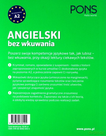Angielski bez wkuwania A2 [KSIĄŻKA]