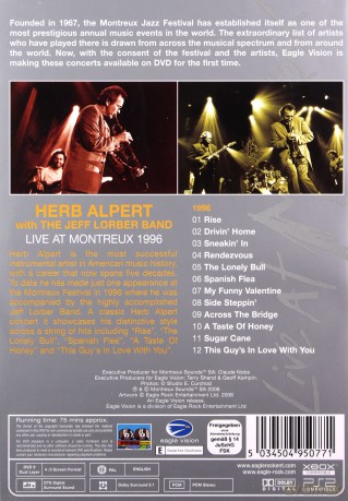 Herb Alpert: Live At Montreux 1996 [DVD]