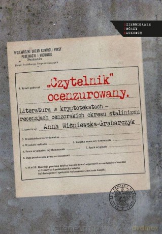 Czytelnik "ocenzurowany" - Anna Wiśniewska-Grabarczyk [KSIĄŻKA]