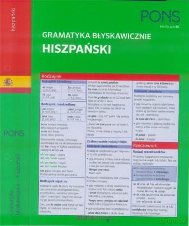Gramatyka błyskawicznie. Hiszpański [KSIĄŻKA]