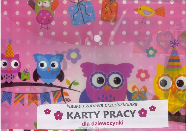 Karty pracy dla dziewczynki. Nauka i zabawa