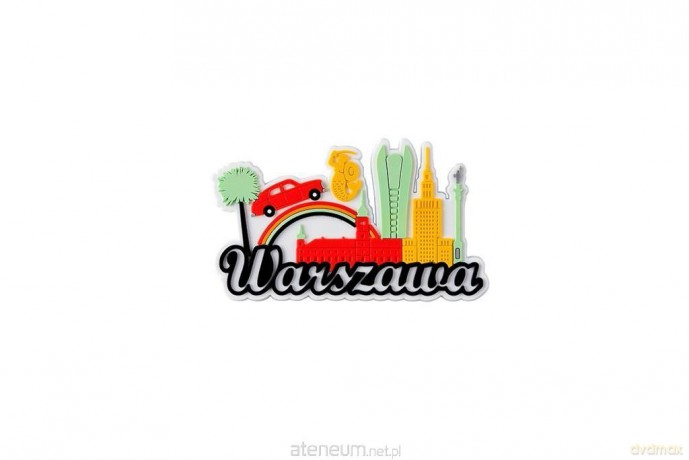 Magnes gumowy - Warszawa symbole