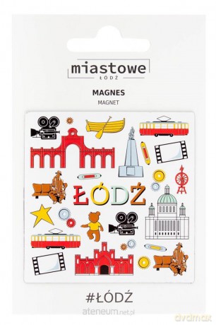 Magnes na lodówkę - Łódź symbole