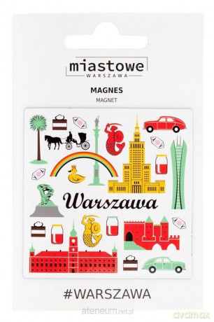 Magnes na lodówkę - Warszawa symbole