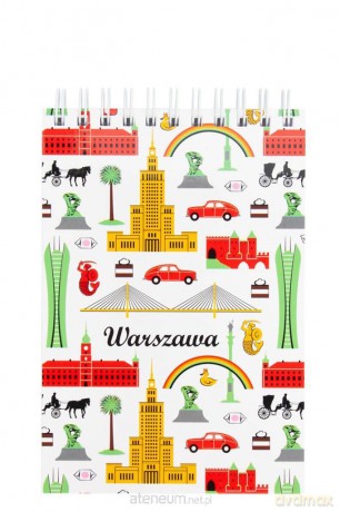 Notes A6 - mały Warszawa symbole