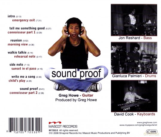 Greg Howe: Sound Proof [CD]
