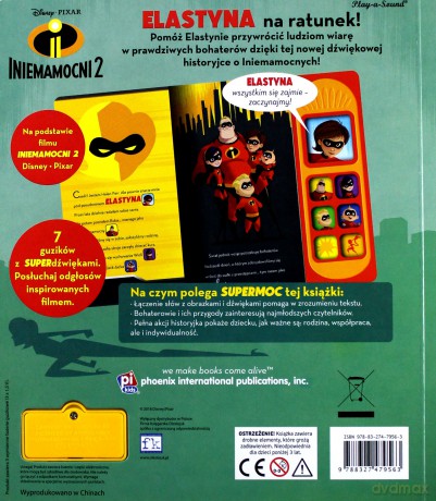 Play-a-Song. Disney Iniemamocni 2 Elastyna [KSIĄŻKA]