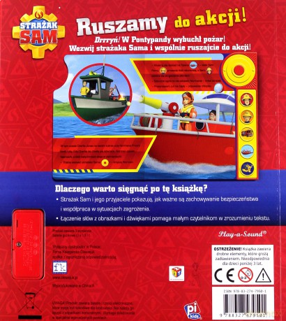 Play-a-Song. Disney Strażak Sam. Ruszamy do akcji! [KSIĄŻKA]