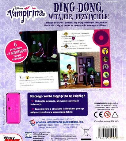 Play-a-Song. Disney Vampirina. Ding-Dong, witajcie [KSIĄŻKA]