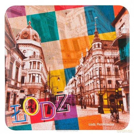 Podkładka korkowa FOLK - Łódź Piotrkowska