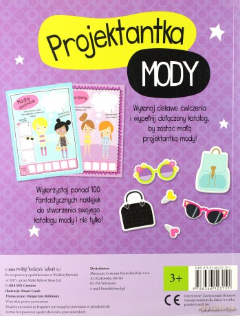 Projektantka mody - 100 wypukłych naklejek [KSIĄŻKA]