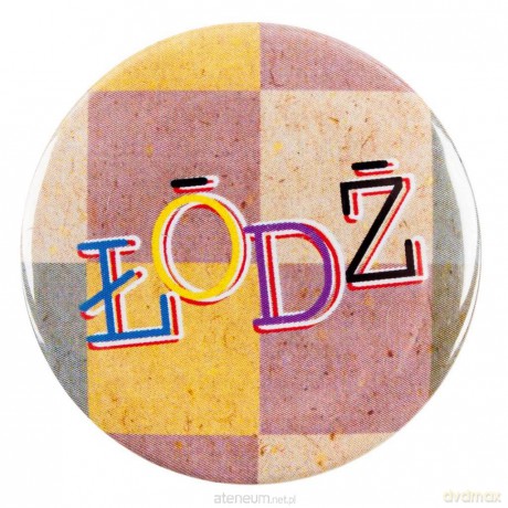 Przypinka mała - Łódź kwadraty 37 mm