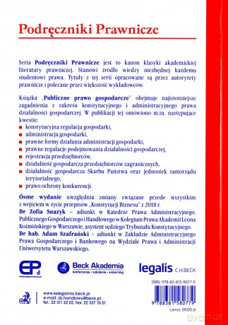 Publiczne prawo gospodarcze [KSIĄŻKA]