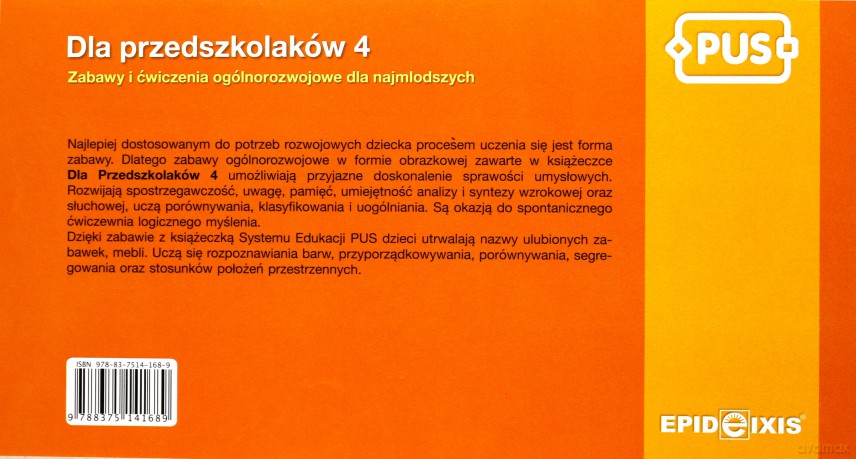 PUS Dla przedszkolaków 4 [KSIĄŻKA]