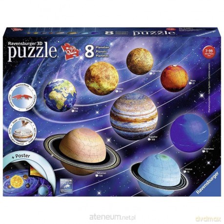 Puzzle 3D Układ Słoneczny 522 el. [PUZZLE]