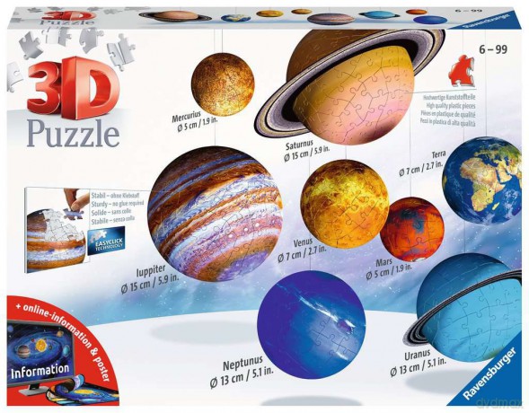 Puzzle 3D Układ Słoneczny 522 el. [PUZZLE]