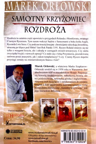 Samotny Krzyżowiec (Tom 4) Rozdroża - Marek Orłowski [KSIĄŻKA]